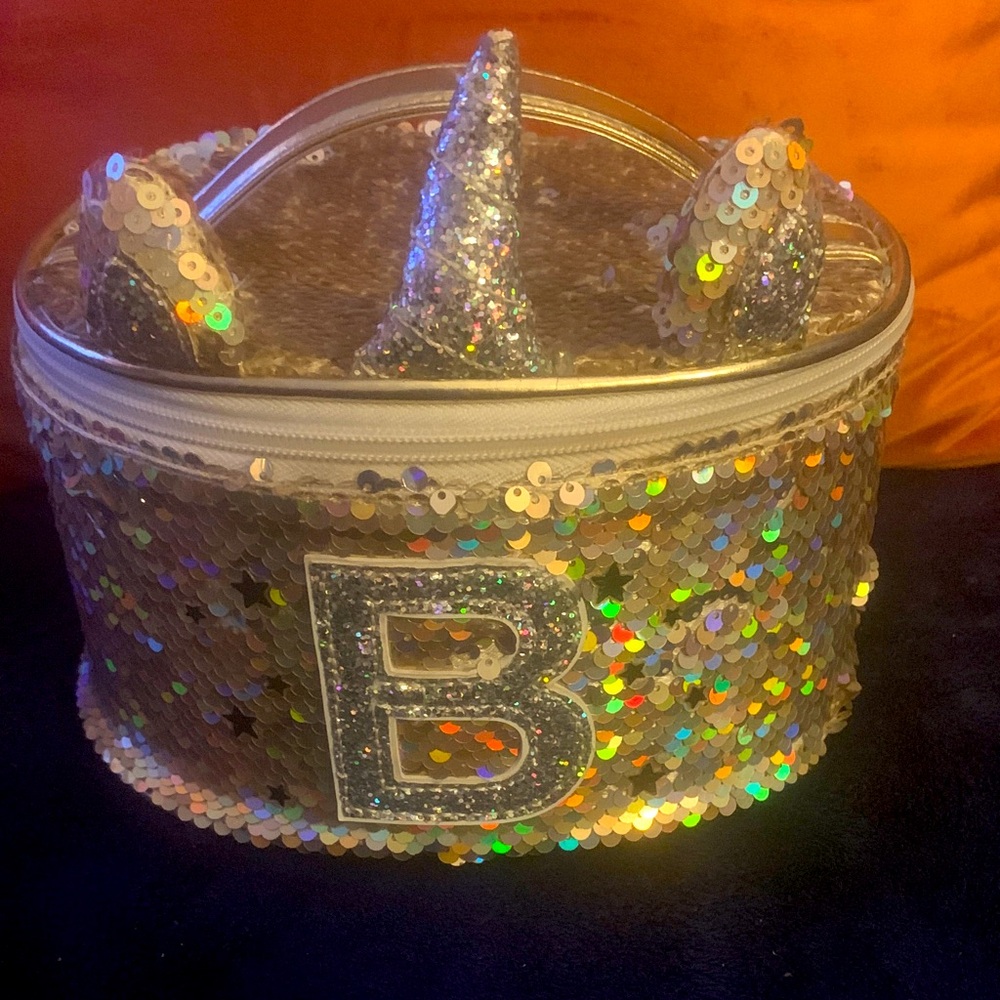 Just Shine Glittery Gold Sequin Unicorn Bag